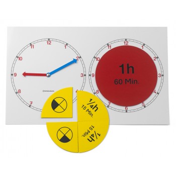 LAIKA APRĒĶINI AR PULKSTENI (DAĻSKAITĻI UN LAIKA PERIODI), MONTESORI MATERIĀLS LAIKA APRĒĶINI AR PULKSTENI (DAĻSKAITĻI UN LAIKA PERIODI), MONTESORI MATERIĀLS