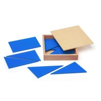 MONTESORI ZILIE KONSTRUKTĪVIE TRIJSTŪRI