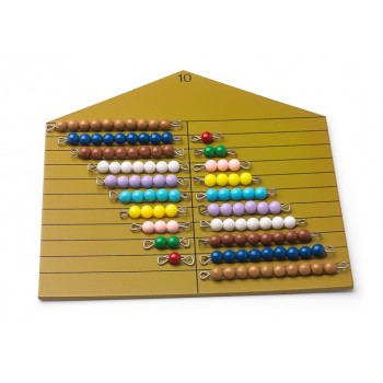 MONTESORI PĒRLĪŠU MĀJAS KOMPLEKTS AR PĒRLĪŠU STIEŅIEM