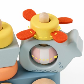 VELKAMS KOKA KLUCĪŠU VILCIENS PASTEĻKRĀSĀS OCEAN PULL - VIGA