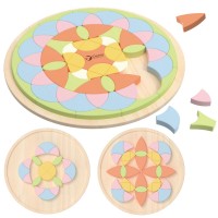 PASTEL COLOR MOZAIC MANDALA - CLASSIC WORLD
