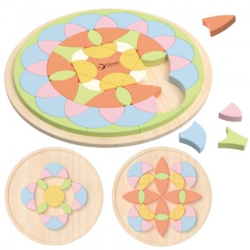 PASTEL COLOR MOZAIC MANDALA - CLASSIC WORLD
