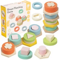SHAPE AND COLOR WOODEN SORTING TOY - CLASSIC WORLD