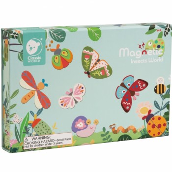 MAGNĒTISKĀ PUZLE INSECTS WORLD - CLASSIC WORLD