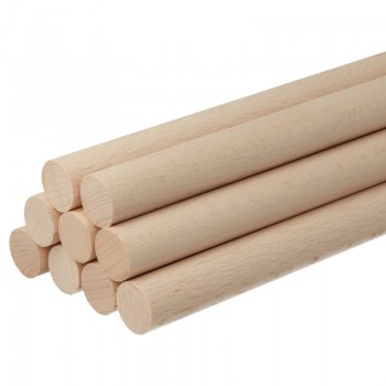 Dižskabārža Koka Līste 20 mm Makrame Mezglošanai Garums 30 cm - OUWAKIDS