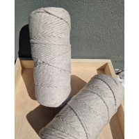 Makrame Mezglošanas Aukla 3 mm Grey 100 m - OUWAKIDS