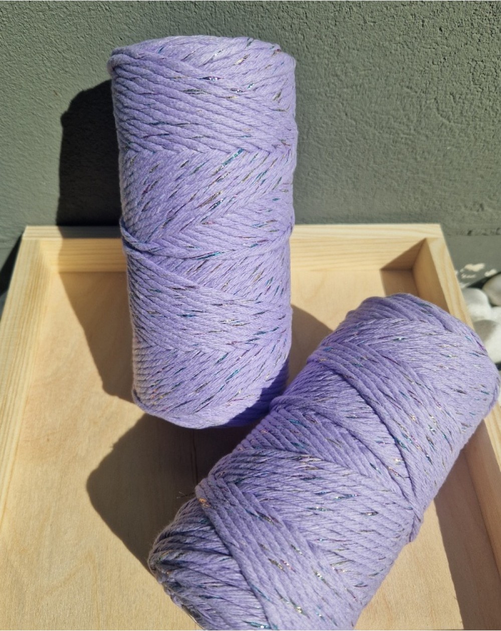 Makrame Mezglošanas Aukla 3 mm Lavanda 100 m - OUWAKIDS
