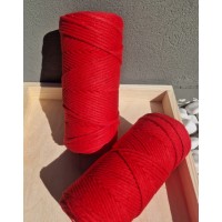 Makrame Mezglošanas Aukla 3 mm Red 100 m - OUWAKIDS