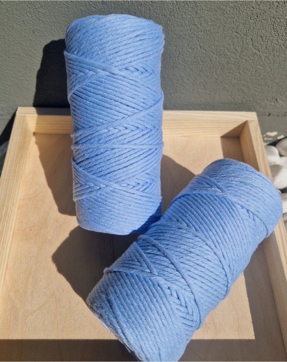 Makrame Mezglošanas Aukla 3 mm Skyblue 100 m - OUWAKIDS