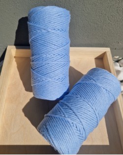Makrame Mezglošanas Aukla 3 mm Skyblue 100 m - OUWAKIDS