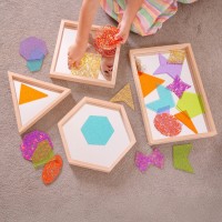 Dažādu Formu Spoguļu Paplātes Komplekts 4 Paplātes - Tickit Dažādu Formu Spoguļu Paplātes Komplekts 4 Paplātes - Tickit