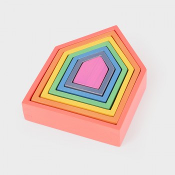 RAINBOW WOODEN HOUSES - TICKIT