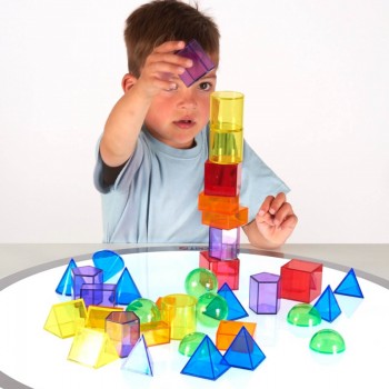 CAURSPĪDĪGAS KRĀSAINAS ĢEOMETRISKĀS FORMAS - TICKIT