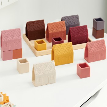 SILIKONA KLUCĪŠI MĀJIŅAS UN BAMBUSA PAPLĀTE - TICKIT