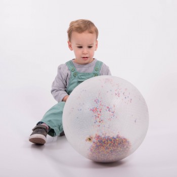 LIELA AR ZVAIGZNĪTĒM PILDĪTA SENSORĀ BUMBA DIAMETRS 35 CM - TICKIT