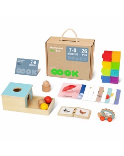 SENSORĀ IZGLĪTOJOŠĀ KASTE 6IN1 NO 7-8 MĒNEŠU VECUMAM - TOOKY TOY