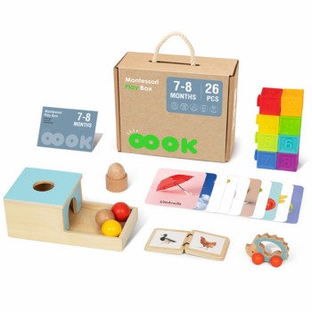 SENSORY EDUCATIONAL BOX 6IN1 FROM 7-8 MONTHS - TOOKY TOY