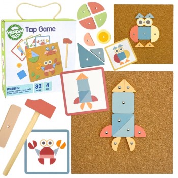 ATTĪSTOŠA SPĒLE AR NAGLIŅĀM, 82 ELEMENTI - WOOPIE GREEN