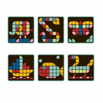 WOODEN MOSAIC 97 PIECES - TOOKY TOY