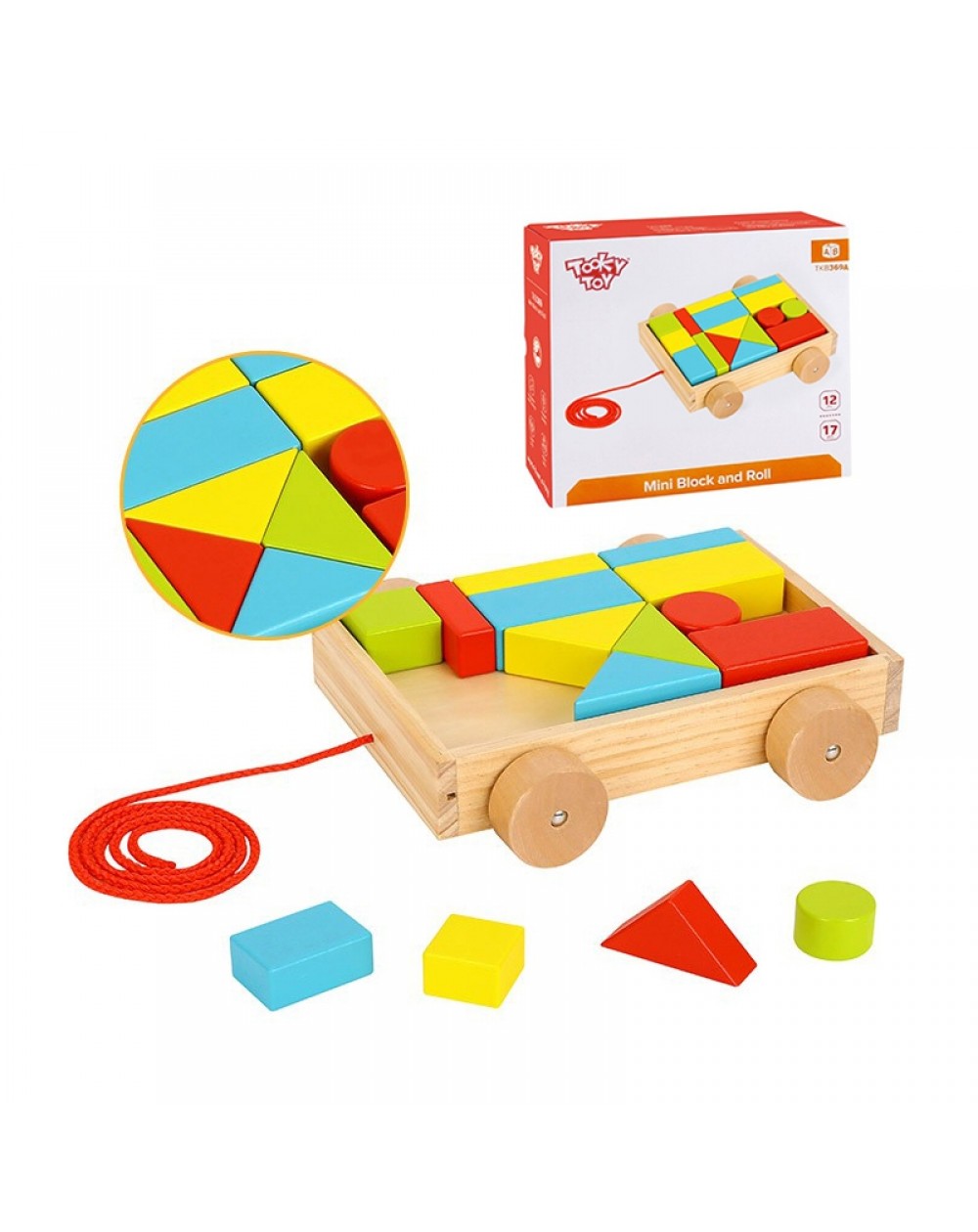 KOKA RATIŅI AR KRĀSAINIEM KLUČIEM - TOOKY TOY