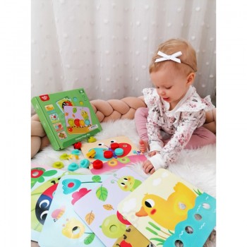 MOZAĪKA PABEIDZ ZĪMĒJUMU AR KOKA TAPIŅĀM - WOOPIE