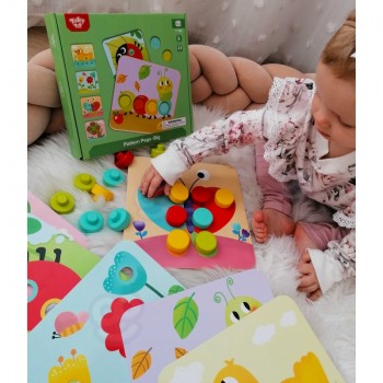 MOZAĪKA PABEIDZ ZĪMĒJUMU AR KOKA TAPIŅĀM - WOOPIE