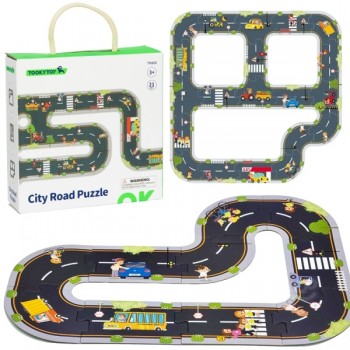 LIELIZMĒRA PUZLE AUTOCEĻŠ 20 GABALI - TOOKY TOYS LIELIZMĒRA PUZLE AUTOCEĻŠ 20 GABALI - TOOKY TOYS