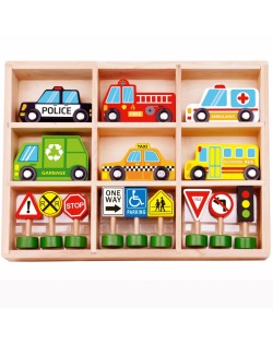 AUTO UN CEĻA ZĪMJU DĀVANU KOMPLEKTS - TOOKY TOY