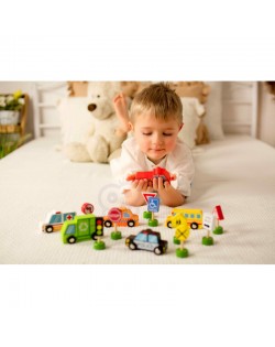AUTO UN CEĻA ZĪMJU DĀVANU KOMPLEKTS - TOOKY TOY