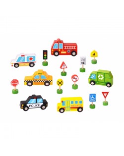 AUTO UN CEĻA ZĪMJU DĀVANU KOMPLEKTS - TOOKY TOY