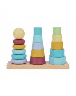 TRĪS KOKA PIRAMĪDAS - TOOKY TOY