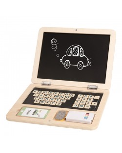 KOKA PORTATĪVAIS DATORS AR KARTĪTĒM ANGĻU VALODĀ - TOOKY TOY