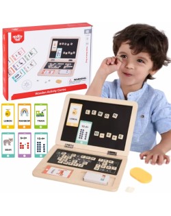 KOKA PORTATĪVAIS DATORS AR KARTĪTĒM ANGĻU VALODĀ - TOOKY TOY