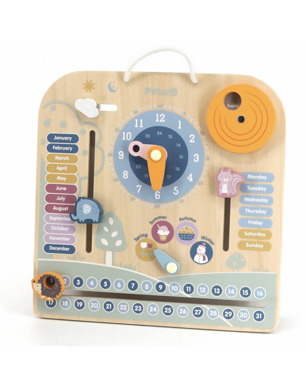 KOKA KALENDĀRS-PULKSTENIS - VIGA