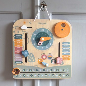 KOKA KALENDĀRS-PULKSTENIS - VIGA