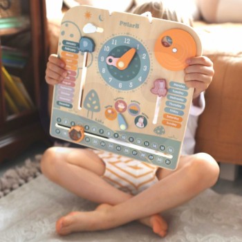 KOKA KALENDĀRS-PULKSTENIS - VIGA