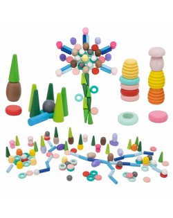 KOKA KLUCĪŠI DABAS DĀRGUMI OPEN-END ATVĒRTĀS SPĒLES MATERIĀLS 141 ELEMENTS - VIGA