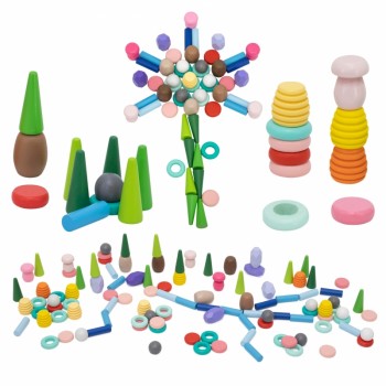 KOKA KLUCĪŠI DABAS DĀRGUMI OPEN-END ATVĒRTĀS SPĒLES MATERIĀLS 141 ELEMENTS - VIGA