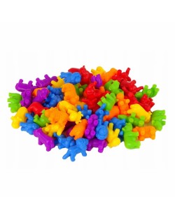 IZGLĪTOJOŠS KOMPLEKTS KRĀSU APGUVE ŠĶIROŠANA MATEMĀTIKA 83 ELEMENTI DZĪVNIEKI- WOOPIE GREEN