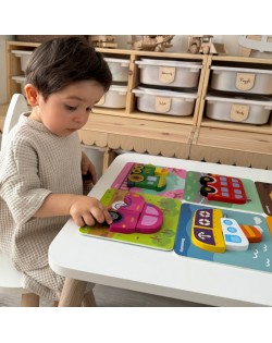 SEŠAS MINI KOKA PUZLES 6IN1 TRANSPORTLĪDZEKĻI - WOOPIE