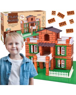 RADOŠS MĀJAS CELTNIECĪBAS KOMPLEKTS NO ĶIEĢEĻIEM - WOOPIE GREEN