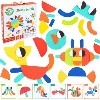 SHAPE PUZZLE 55 PIECES - WOOPIE