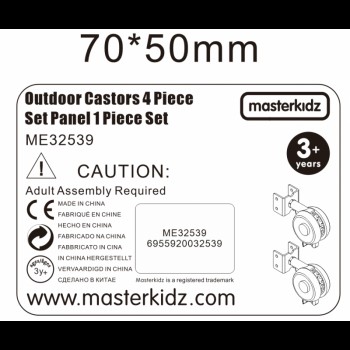 BRĪVI STĀVOŠU STEM TĀFEĻU RITEŅI 4 GAB. - MASTERKIDZ