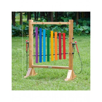 CAURUĻVEIDA ZVANIŅU KOMPLEKTS LIETOŠANAI TELPĀS VAI ĀRĀ - MASTERKIDZ