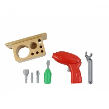 INSTRUMENTU KOMPLEKTS AR SKRŪVGRIEZI, 8 GABALI STEM TĀFELEI - MASTERKIDZ