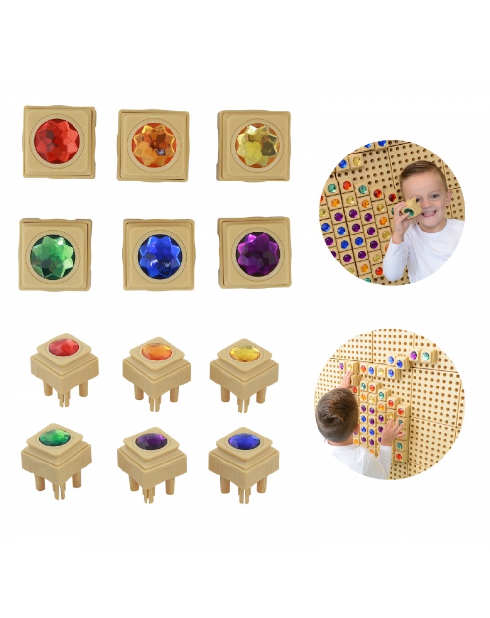 KRĀSAINI AKRILA DIMANTI STEM TĀFELĒM, 72 GABALI - MASTERKIDZ