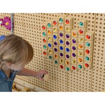 KRĀSAINI AKRILA DIMANTI STEM TĀFELĒM, 72 GABALI - MASTERKIDZ