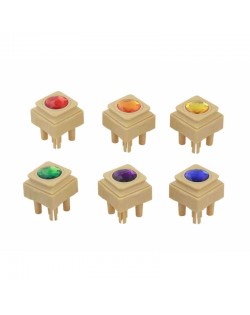 KRĀSAINI AKRILA DIMANTI STEM TĀFELĒM, 72 GABALI - MASTERKIDZ