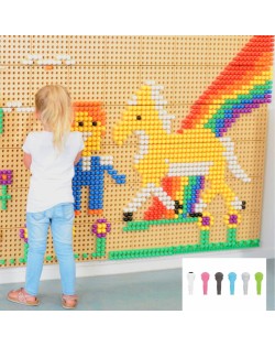 KRĀSAINAS TAPIŅAS STEM SIENAI, 512 GABALI - MASTERKIDZ