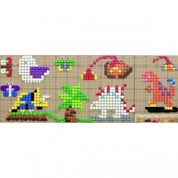 ĢEOMETRISKO FIGŪRU ELEMENTI 8 KRĀSĀS, 256 GABALI - MASTERKIDZ